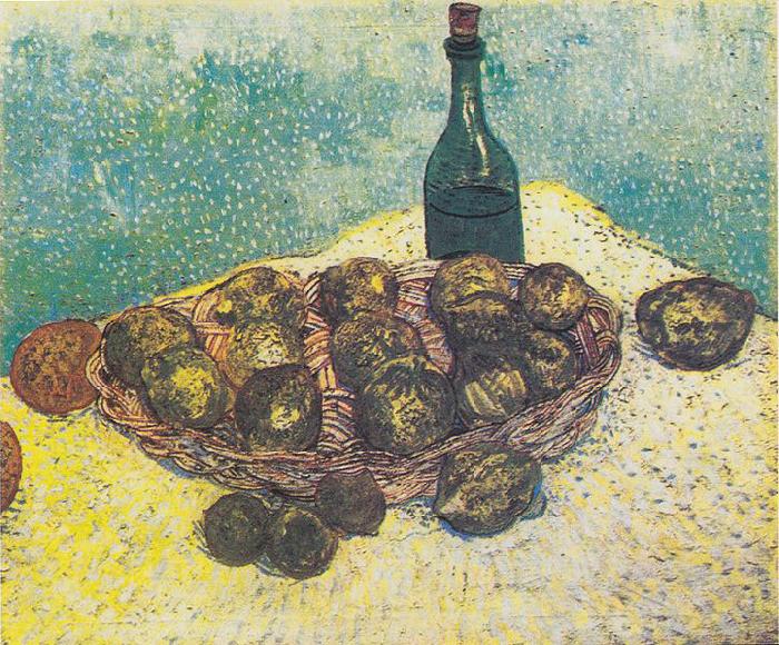 Vincent Van Gogh Still Life with Bottle, Lemons and Oranges Sweden oil painting art